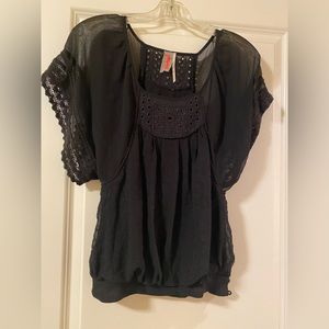 Free People boho blouse 🖤